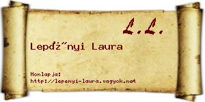 Lepényi Laura névjegykártya